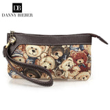 DANNY BIEBER Small Bear Bag Lady Wallet Clutch Evening Bag