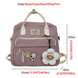 Multifunctional Backpack Teenage Girl Travel Bag Small Schoolbag