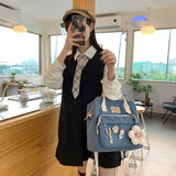 Multifunctional Backpack Teenage Girl Travel Bag Small Schoolbag Women Backpacks