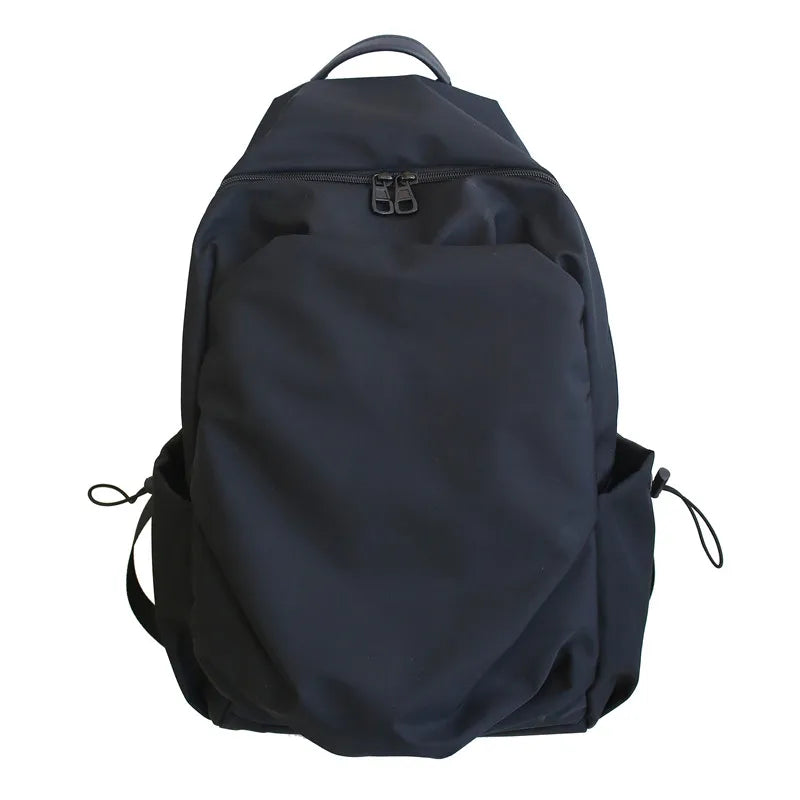 Waterproof Nylon Backpack Large Capacity Solid Travel Bag Unisex