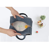 Square Insulated Kids Lunch Bag Portable Thermal Picnic Box