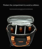 Vintage Leather Wine Cooling Bag Leakproof Picnic Cooler