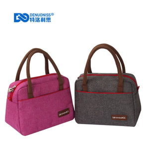 Portable Lunch Bag Insulated Tote Cooler Handbag Bento Pouch