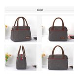 Portable Lunch Bag Insulated Tote Cooler Handbag Bento Pouch