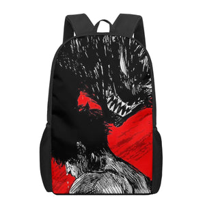 DEVILMAN crybaby Print School Bags for Boys Girls Backpacks Kids Book Bag