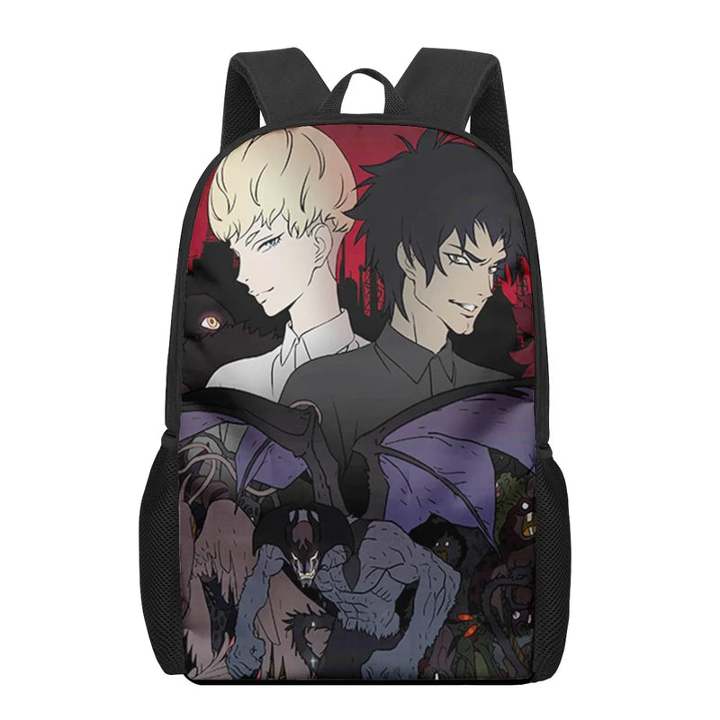 DEVILMAN crybaby Print School Bags for Boys Girls Backpacks Kids Book Bag