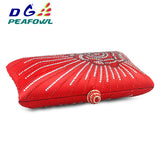DGPeafowl Flap Crystal Floral Women Evening Clutch Bag 3 Colors