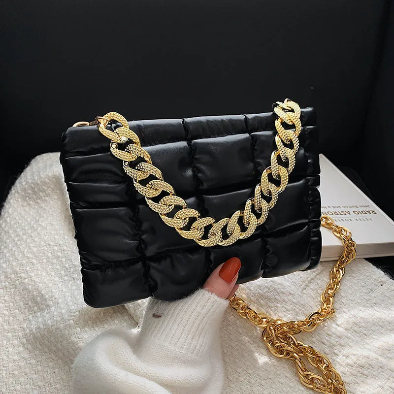 Women's Shoulder Bag with Chain Strap