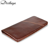 Men's Thin Leather Wallet Handy Slim Male Wallet Zipper Pocket