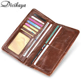 Men's Thin Leather Wallet Handy Slim Male Wallet Zipper Pocket