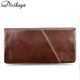 Men's Thin Leather Wallet Handy Slim Male Wallet Zipper Pocket