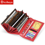 REAL Leather Women Wallet Butterfly Embossing Clutch Money Bag Female Wallet