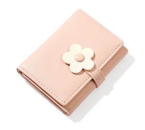 Short Flowers Wallet Women Purse Female Mini Wallets Students