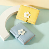 Short Flowers Wallet Women Purse Female Mini Wallets Students