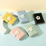Short Flowers Wallet Women Purse Female Mini Wallets Students