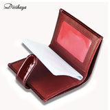 Genuine Leather Women Mini Wallet Multi-Cards Holder Small Hasp Wallet