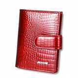 Genuine Leather Women Mini Wallet Multi-Cards Holder Small Hasp Wallet