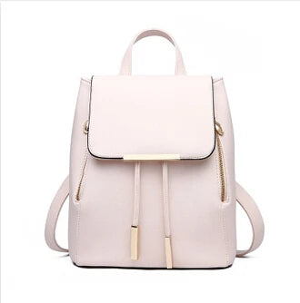 Women Backpack High PU Leather Mochila Escolar School Bags For Teenagers Girls