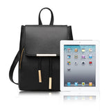 Women Backpack High PU Leather Mochila Escolar School Bags For Teenagers Girls