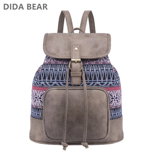 DIDABEAR Women's Backpack Canvas School Bag For Teenagers Girls