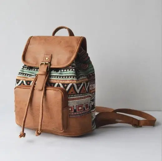 DIDABEAR Women's Backpack Canvas School Bag For Teenagers Girls