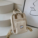 Canvas Women Backpack Anti-theft School Bag