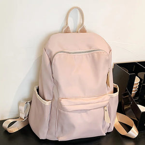 Waterproof Nylon Anti-theft School Backpack for Teenage Girls Female Laptop Trav