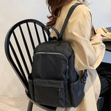Waterproof Nylon Anti-theft School Backpack for Teenage Girls Female Laptop Trav