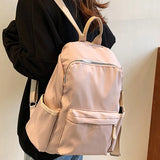 Waterproof Nylon Anti-theft School Backpack for Teenage Girls Female Laptop Trav