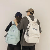 Nylon Women Backpack Female Letter Printing Portable Travel Bag