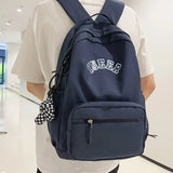 Nylon Women Backpack Female Letter Printing Portable Travel Bag