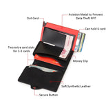 RFID Metal Ultrathin Business Card Holder Cash Pocket Money Bag Wallet