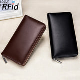 Men's Leather Clutch Wallet Big Money Bag Male Purse Walet