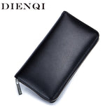 Men's Leather Clutch Wallet Big Money Bag Male Purse Walet