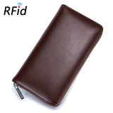 Men's Leather Clutch Wallet Big Money Bag Male Purse Walet