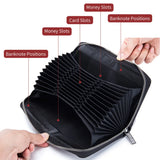 Men's Leather Clutch Wallet Big Money Bag Male Purse Walet