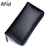 Men's Leather Clutch Wallet Big Money Bag Male Purse Walet