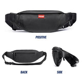 Men's Anti-theft Chest Bag Waterproof Waist Belt Fanny Pack