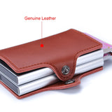 RFID Blocking Men's Wallet Anti-Theft Money Bag Bifold Short Case