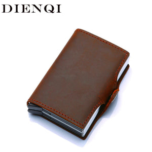 RFID Blocking Men's Wallet Anti-Theft Money Bag Bifold Short Case