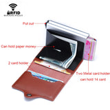 RFID Blocking Men's Wallet Anti-Theft Money Bag Bifold Short Case