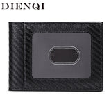RFID Carbon Fiber Men's Slim Bifold Wallet