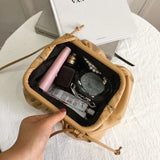 Retro Cloud Bag Green Folded Dumpling Crossbody Bag