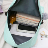 Canvas Shoulder Bags for Women Girls Student Backpack