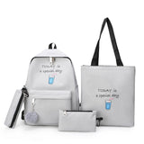 Canvas Shoulder Bags for Women Girls Student Backpack