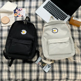 DIGERUI Daisy Small Backpack for School Teenagers Girls Canvas Women Backpack