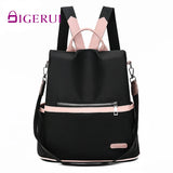 Anti-theft Backpack Women Large Capacity High Waterproof Oxford