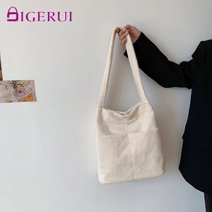 Plush Totes Bags Large Capacity Shoulder Bags Women Girls Handbags