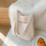 Plush Totes Bags Large Capacity Shoulder Bags Women Girls Handbags