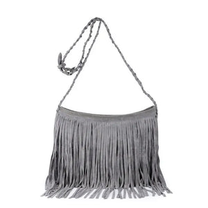 Bohemia Suede Tassel Shoulder Bag Crossbody
